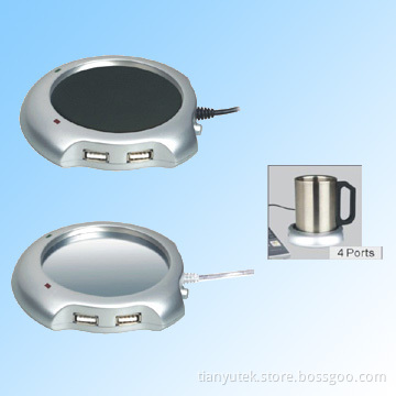 USB Cup Warmer with 4 USB Ports